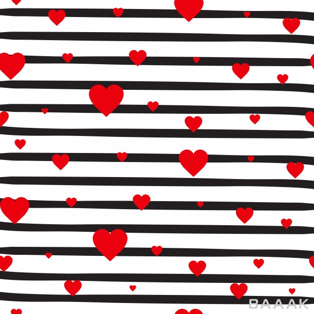 طرح-الگوی-یکپارچه-با-خطوط-سیاه-رنگ-و-قلب‌های-قرمز-رنگ_340905423