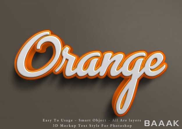 افکت-متن-سه-بعدی-قابل-ویرایش-با-زمینه-نارنجی-رنگ_129925518