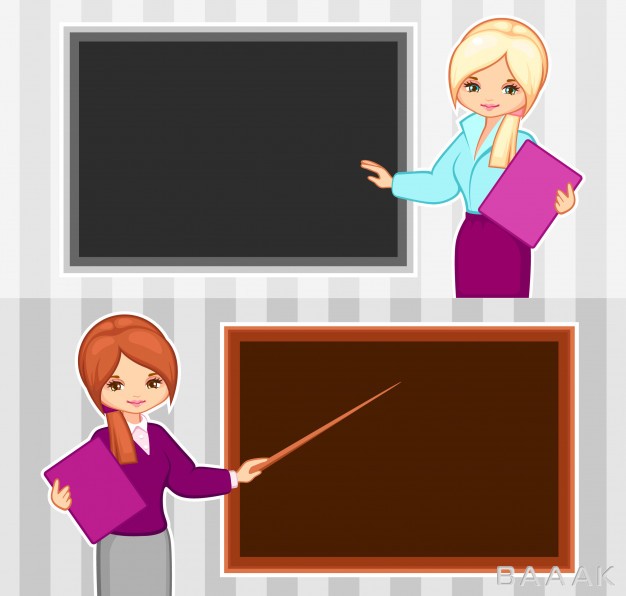 معلم-زن-در-حال-درس-دادن-و-تصویر-تخته-سیاه_283381491