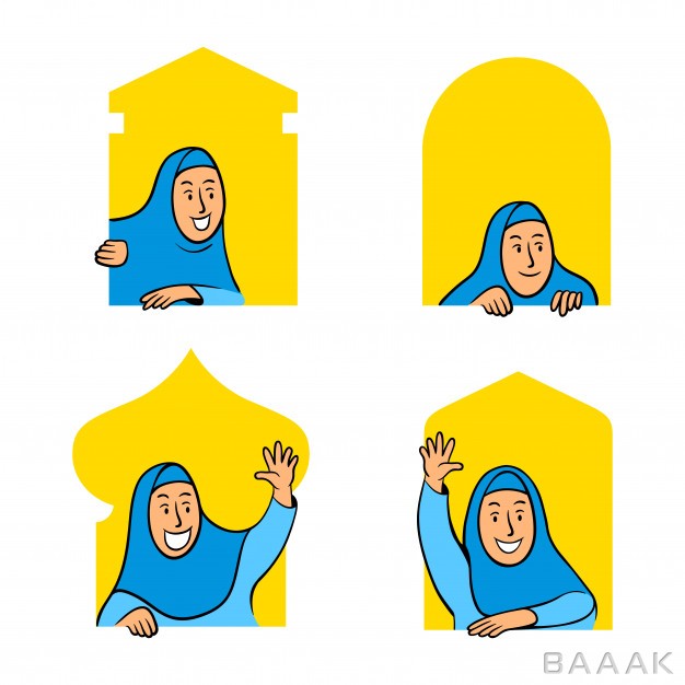 زن-مسلمان-با-استایل‌های-مختلف-از-پنجره-مسجد_517980579