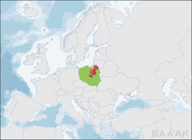 نقشه-کشور-لهستان-مشخص-شده-با-پین-روی-نقشه-اروپا_434204696