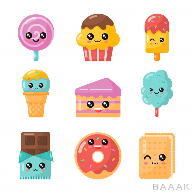 مجموعه-تصاویر-جذاب-بستنی،-کیک،-شکلات-و-آب-نبات_730482425