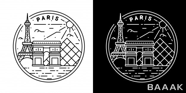 قالب-بج-شهر-پاریس-با-استایل-سیاه-و-سفید_991925247