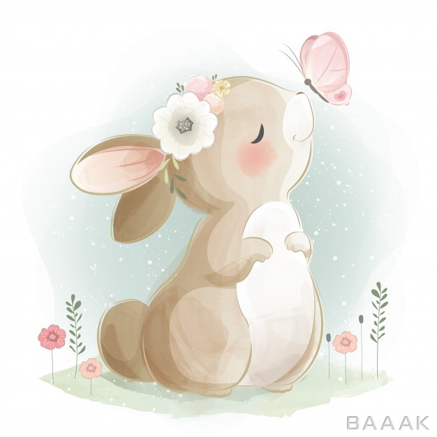 تصویر-بچه-خرگوش-بامزه_400633091