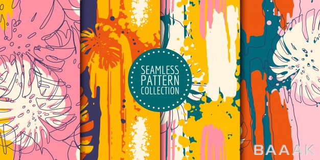 پترن-زیبا-Abstract-shapes-seamless-pattern-collection_533162966
