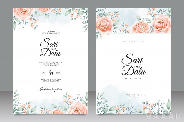 کارت-دعوت-پرکاربرد-Wedding-invitation-card-template-with-beautiful-floral-design_502456329