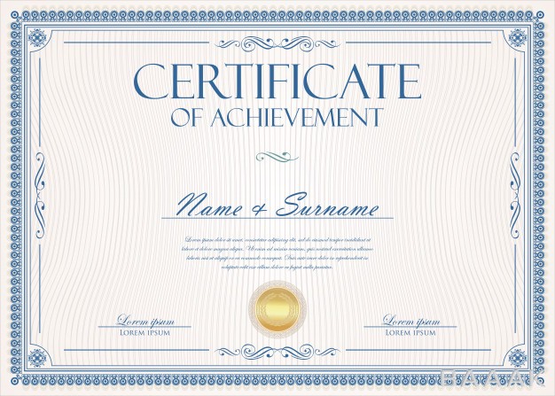 قالب-سرتیفیکیت-مدرن-Certificate-diploma-retro-vintage-template_609746339