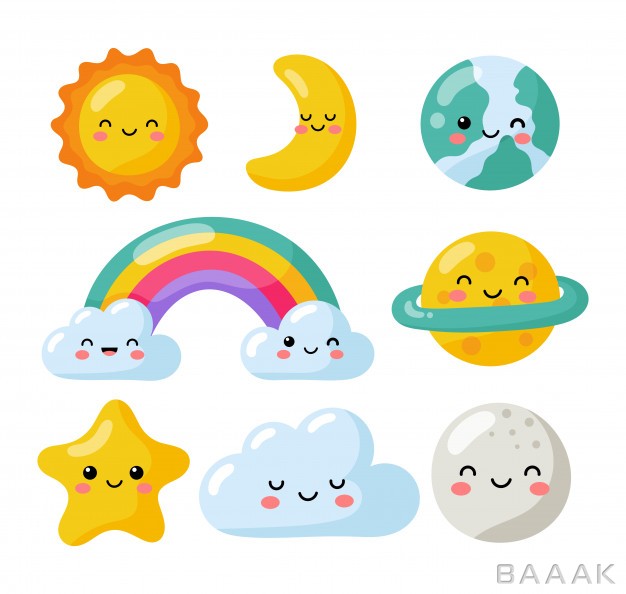 پس-زمینه-زیبا-و-خاص-Set-kawaii-stars-moon-sun-rainbow-clouds-isolated-white-background-baby-cute-pastel-colors_662623500