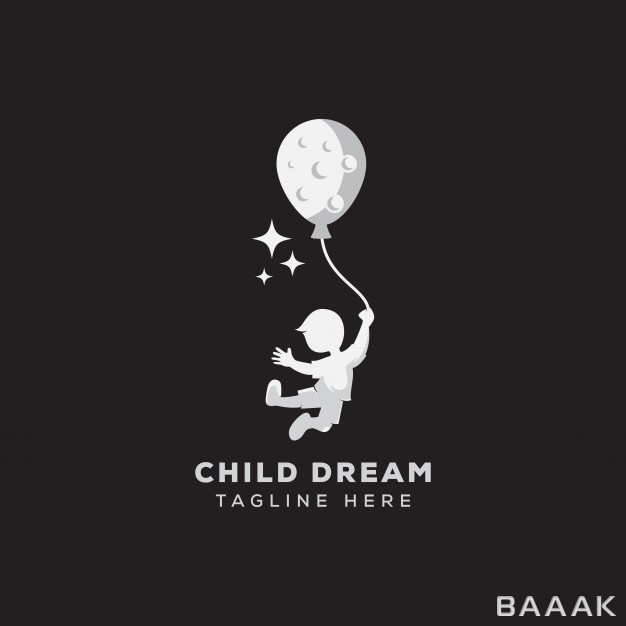 لوگو-جذاب-Child-dream-logo-reaching-logo-template