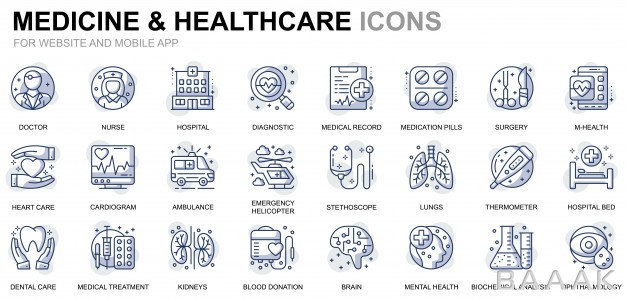 آیکون-خاص-و-مدرن-Simple-set-healthcare-medicine-line-icons-website-mobile-apps_226773033