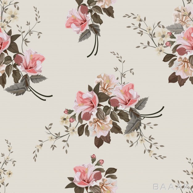 پترن-خلاقانه-Vintage-flower-seamless-pattern_564196893