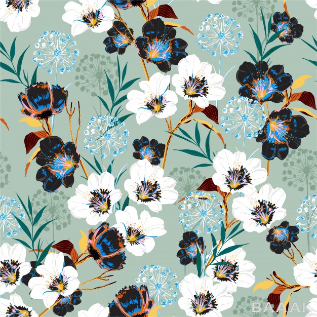 پترن-جذاب-و-مدرن-Blossom-floral-pattern-blooming-many-kind-botanical-motifs_470197017