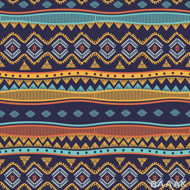 پترن-مدرن-و-خلاقانه-Ancient-tribal-hand-drawn-seamless-pattern-stripes-ethnic-symbols_784126437