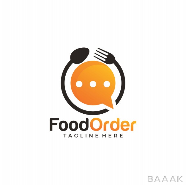 لوگو-پرکاربرد-Online-food-order-logo-icon