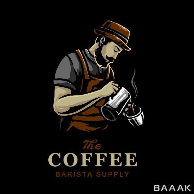 لوگو-زیبا-و-جذاب-Coffee-mixers-coffee-shop-vector-logo-design