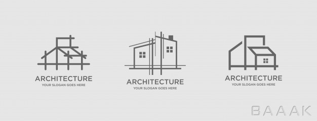 لوگو-زیبا-و-خاص-Architecture-logo-template-vector