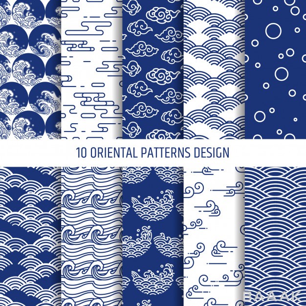 پترن-جذاب-Oriental-patterns-illustration-set-editable_945776586
