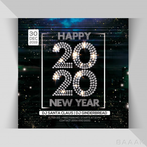 تراکت-مدرن-2020-happy-new-year-night-party-flyer_806575992