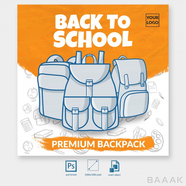 شبکه-اجتماعی-فوق-العاده-Back-school-backpack-offer-social-media-post-template_649504345