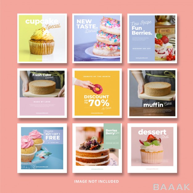شبکه-اجتماعی-جذاب-Cakes-sweet-food-social-media-banner-instagram-template_948752473