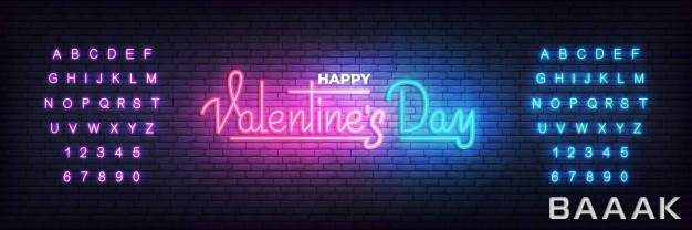 پس-زمینه-فوق-العاده-Valentines-day-valentines-day-neon-glowing-lettering-banner-background_416193839