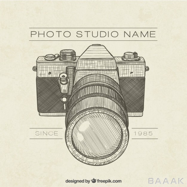 لوگو-جذاب-و-مدرن-Hand-drawn-retro-photography-studio-logo_535879222