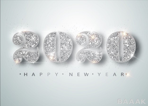 قاب-جذاب-Happy-new-year-2020-greeting-card-with-silver-numbers-confetti-frame-white-merry-christmas-flyer-poster_780893037