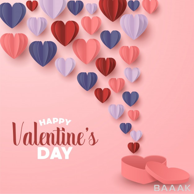 پس-زمینه-زیبا-و-خاص-Happy-valentines-day-paper-cut-style-with-colorful-heart-shape-pink-background_137442015