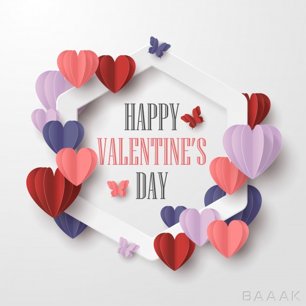 پس-زمینه-زیبا-Happy-valentines-day-paper-cut-style-with-colorful-heart-shape-white-frame-white-background_602538362