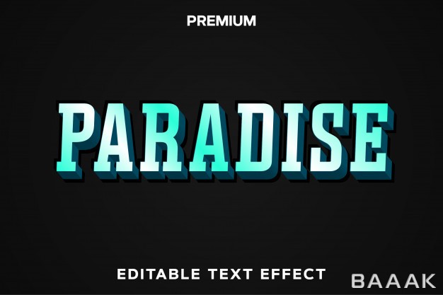 افکت-متن-فوق-العاده-Paradise-game-title-style-text-effect-premium_353684637