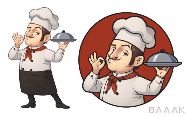 لوگو-جذاب-و-مدرن-Cartoon-chef-logo-illustration_721302060