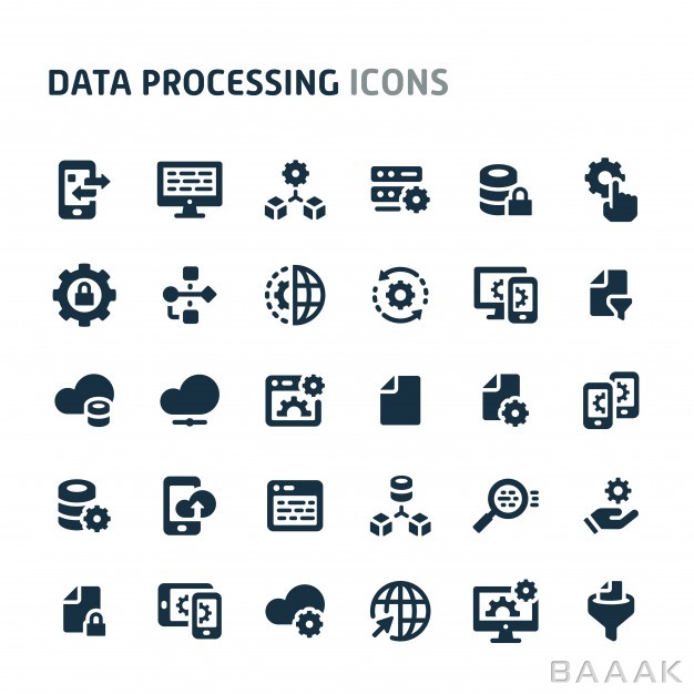 آیکون-جذاب-و-مدرن-Data-processing-icon-set-fillio-black-icon-series_487497706