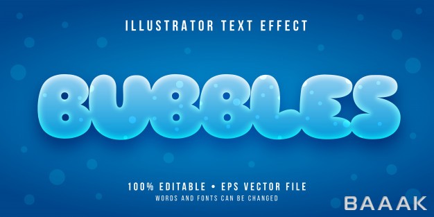 افکت-متن-خاص-و-خلاقانه-Editable-text-effect-bubbles-style_620461163