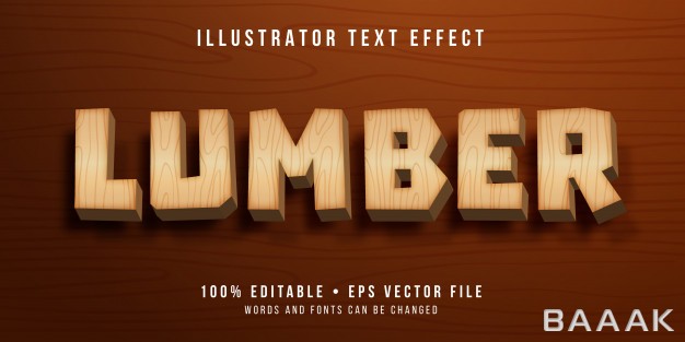 افکت-متن-خاص-Editable-text-effect-wooden-style_161919646