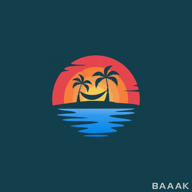 لوگو-زیبا-و-جذاب-Beach-hello-summer-logo_122485086