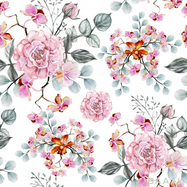 پترن-پرکاربرد-Seamless-pattern-rose-flowers-vintage_148170600