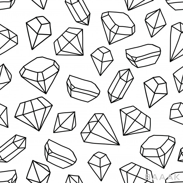 پترن-مدرن-و-خلاقانه-Seamless-pattern-with-bright-crystals_324745571