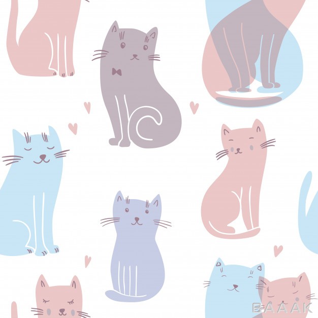 پترن-زیبا-Seamless-pattern-with-cats_940661698