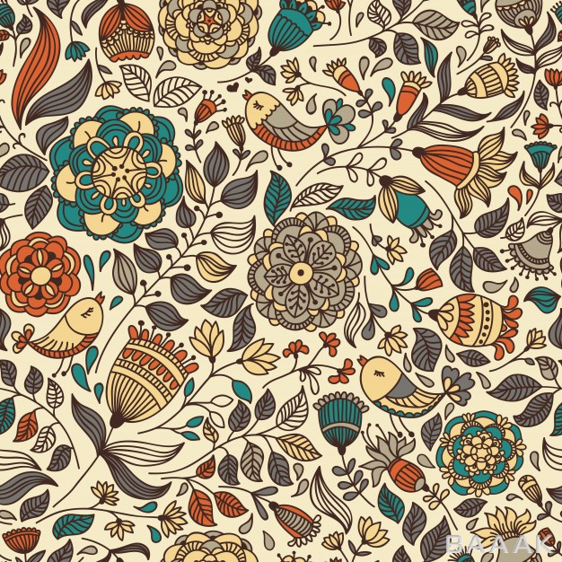 پترن-خاص-و-خلاقانه-Seamless-pattern-with-flower-birds_225948399