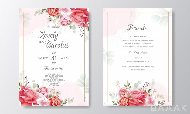 قاب-خلاقانه-Beautiful-floral-frame-wedding-invitation-card-template_938510857