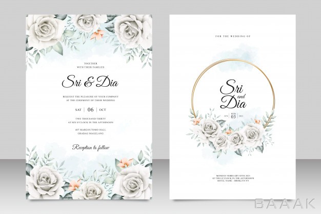 کارت-ویزیت-خاص-Beautiful-floral-wedding-card-template_576643675