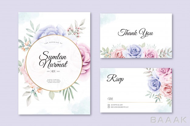 کارت-ویزیت-مدرن-و-جذاب-Beautiful-floral-wedding-card-template_474713610