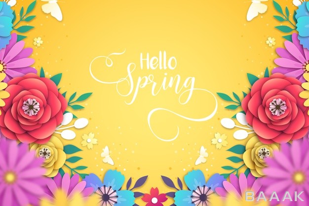 پس-زمینه-زیبا-Beautiful-spring-background-paper-style_684612916