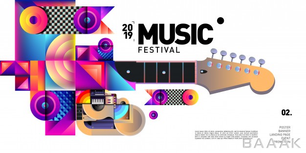 بنر-زیبا-و-جذاب-Vector-colorful-music-festival-event-banner-poster_252457908