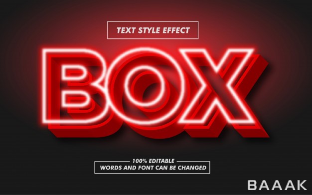 افکت-متن-خاص-و-مدرن-Red-box-signboard-bold-text-style-effect_276922889