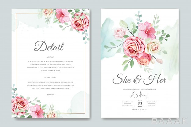کارت-دعوت-زیبا-و-جذاب-Wedding-card-invitation-card-with-beautiful-roses-template_592941030