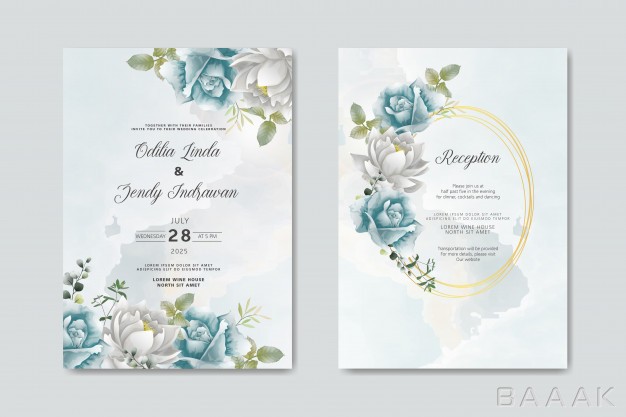 کارت-دعوت-جذاب-Wedding-invitation-with-beautiful-elegant-floral_315605377