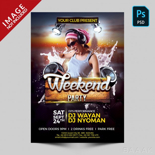 تراکت-جذاب-Weekend-party-flyer-template_710443961