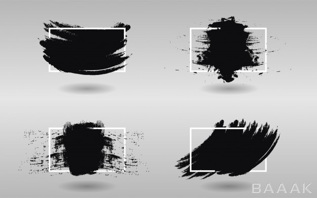 قاب-مدرن-و-جذاب-Set-black-paint-with-square-frame_596389201