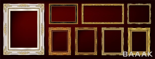 قاب-خاص-و-خلاقانه-Set-decorative-vintage-frames-borders-set_678806944